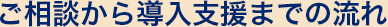 ご相談から導入支援までの流れ